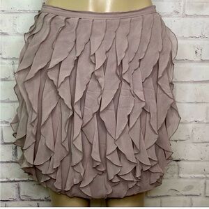 Club Monaco Silk Layered Ruffle Skirt Size 4